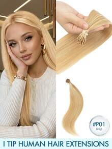 I Tip Human Hair Extensions 16-22 Inch Invisible Keratin Fusion Straight Remy Real Hair 25g/30g/50g Natural Black Blonde Highlights For Women Wedding Party Daily Wear Summer Holiday Concert Travel Beauty Accessory - Multicolor - View 17
