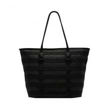 Nike RPM Zippered Large Capacity Tote Bag Shopping Bag Handbag Unisex Regular Fit Black - Black - View 4