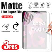 XINHONGYU 3pcs - Tablet Thickened Screen Protector, Curved Edge, Anti-Scratch, Anti-Drop, Full Screen Coverage, Strong Anti-Fingerprint, Sensitive Touch, Soft Film Non-Glass, Matte Paper-Like Film, Anti-Fingerprint, Screen Protector, Compatible With IPad 11th Generation 2025 A16/ 10th Generation 10.9inch/ Air 13 11 M4 M3 M2 2025 2024/ Pro 12.9inch/Mini 2024 - 3PCS - View 23