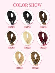 Micro Loop Real Human Hair Extensions, 18 Inch #2 Darkest Brown Silky Straight Hair For Women, 25g 25 Strands Ideal For Daily, Party & Wedding To Boost Volume & Length - Multicolor - View 6