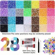 15/24/28/30/32/40/42 Colors Resin Jelly Rhinestone Set, Flat Back Glitter Rhinestones With Tweezers And Dotting Pen, Suitable For DIY Handmade Gift Boxes, Crafts, Diamond Painting And Other Handmade Decorations, Perfect Birthday And Back To School Season Gift - Multicolor - View 6