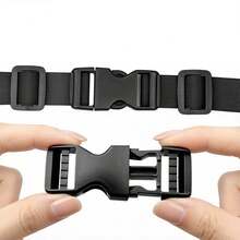 18pcs Plastic Buckle Set - 6 Quick Release Buckles + 12 Webbing Clips, Side-Opening Buckles, Suitable For Backpack Straps, Dog Collars Plastic Buckle Clips - Multicolor - View 5