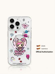 tokidoki Custodia trasparente per telefono da donna, compatibile con ricarica magnetica senza fili, compatibile con telefoni Apple, stile regalo per le vacanze, stile estivo, antiscivolo, antiurto, anti-impronte, compatibile con Galaxy S22, S23, S24 Plus, S25, S26 Ultra, adatto per Phone 17, 17 Air, 17 Pro, 17 Pro Max, 12, 13, 14, 15, 16 Pro, 16 Pro Max, 14 Plus, 15 Plus, 16 Plus, 16 Pro - Trasparente - Visualizzare 1