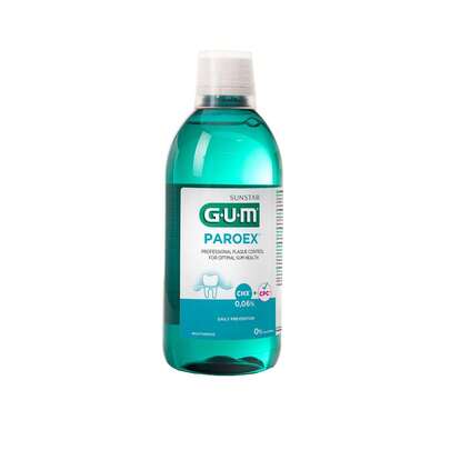 GUM Paroex 0,06% Colutório Prevenção Diária 500ml - Digluconato de Clorexidina, Cloreto de Cetilpiridínio