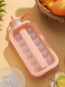 2-In-1 Portable Silicone Ice Cube Tray With Lid And Matching Water Bottle, Multi-Cavity Ice Mold For Ice Rolls And Ice Balls, Easy Release Kitchen Gadget, Suitable For Juice, Whiskey And Cocktails, Perfect For Home Bar, Party And Summer Travel Daily Use, Gift Choice - Multicolor - View 21