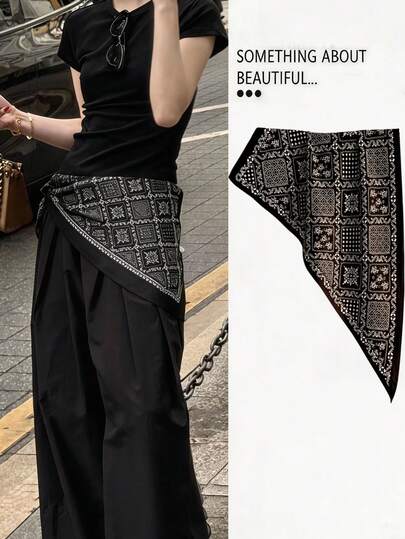 1 Pc Triangular Bandana Accessory, Which Can Be Tied Around The Waist ...