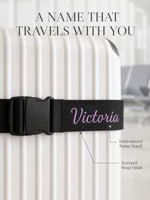 Personalized Luggage Strap, Customizable Name Luggage Strap, Luggage Strap For Securing Luggage, Luggage Waist Belt, Luggage Wrap Strap, Traveler Gift - Multicolor - View 4