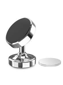 1pc 360° Rotatable Magnetic Car Phone Holder Universal Metal Magnetic Practical Car Phone Navigation Mount - Multicolor - View 10