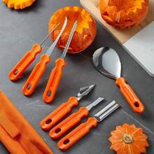 7pcs/12pcs Pumpkin Carving Set, Halloween Pumpkin Decoration Tools, Stainless Steel Sculpture For Halloween Decoration, Lantern, Halloween Gift - View 6