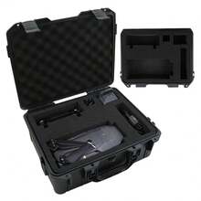 Portable Hard Shell Case With Custom-Cut Foam – Sleek Black Design For Laptops, Cameras, Drones, Lenses & Telescopes | Compact 21.3 * 14.2 * 4.5 Inches | Lightweight, Durable & Organized Storage Solution - ABS - View 2