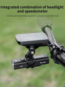 TOSUOD Road Bike Integrated Handlebar Dedicated Cyclometer Extension Mount, Multi-Function Bike Light Expansion Bracket, Lightweight Stable Bicycle Extension Bracket, Can Simultaneously Fix Cyclometer, Front Light, Action Camera, Racing Training, Daily Commute, Long Distance Cycling, Bicycle Modification Support Accessory - Multicolor - View 8