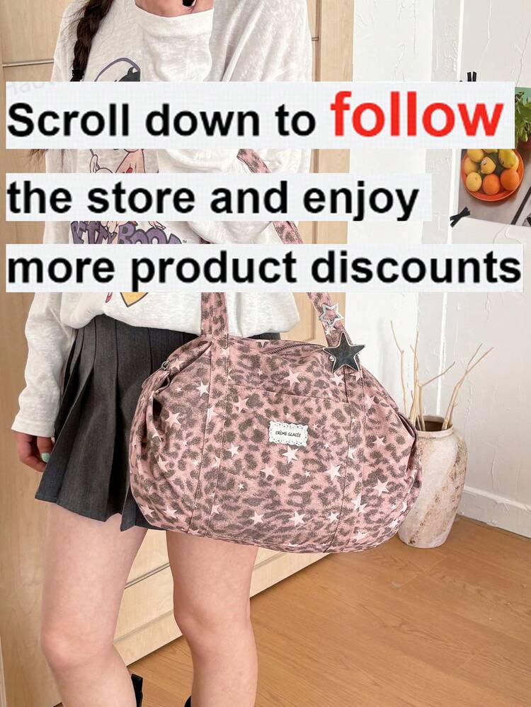 Large Capacity Tote Bag, Solid Color Nylon Shoulder Bag, Women's Casual Travel Handbag - Multicolor - View 2