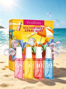 1/4/5pcs Brazilian Fragrance Spray,Air Freshener With Gift Box,Beach-Themed Digital Scent Mist.Includes Coconut,Vanilla,Etc.Naturally Fresh And Long-Lasting.Portable Design Suitable For Closets,Cars,And Travel.Ideal For Valentine's Day,Mother's Day - Multi-spice - View 12