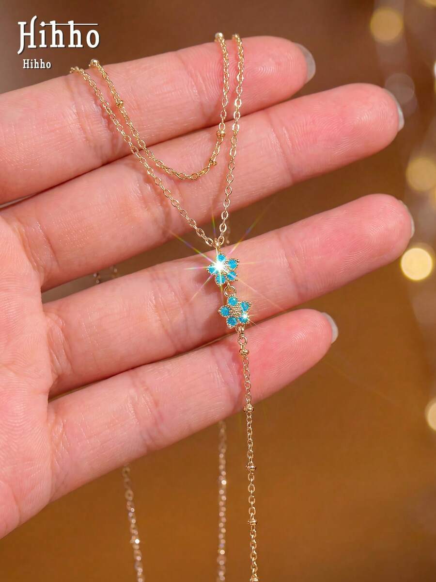 Hihho 1pc European And American Style Long Y-Shaped Tassel Necklace ...