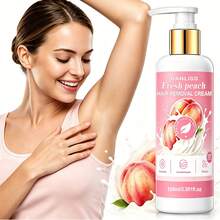 Krim Penghilang Bulu Peach, Diformulasikan Dengan Ekstrak Peach, Menawarkan Formula Lembut yang Membuat Kulit Halus dan Lembut Tanpa Menyebabkan Kekeringan atau Iritasi. Cocok Digunakan Pada Berbagai Area Tubuh, Termasuk Ketiak, Bibir Atas, dan Kaki. 100ml. - Krim - View 1