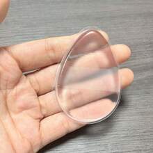 1pc Transparent Silicone Body Lotion Applicator, Soft Water Drop Shaped Skincare Spreader, Cream & Sunscreen Application Tool, Reusable Beauty Accessory For Body Care - Multicolor - View 11