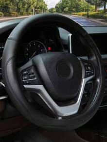 Steering Wheel Cover Car Handle Cover Ultra-Fine Fiber Leather Handle Cover Universal Car Steering Wheel Cover High-End Business Handle Cover - One Size Fits All - View 5