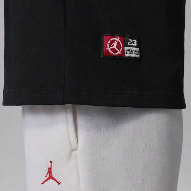 Nike Jordan Flight CLUB 男子短袖時尚百搭舒適運動休閒風圓領短袖T卹 - 黑色 - 查看 6