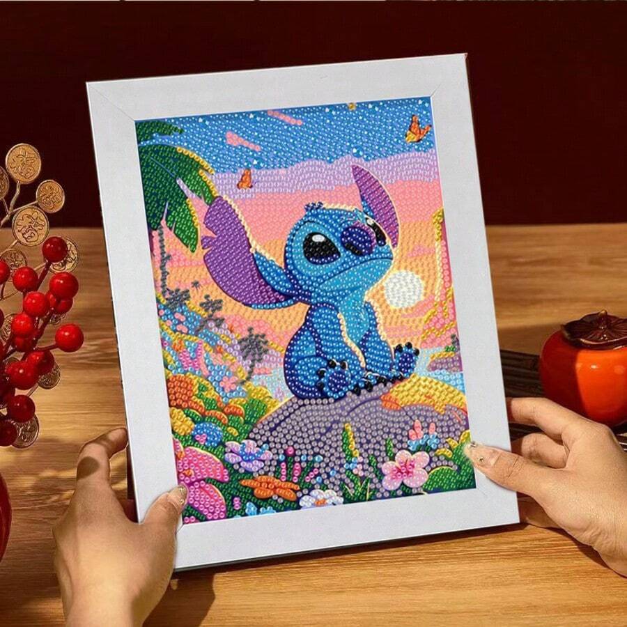 Hasbro Stiker Berlian Kartun, Lukisan Tempel Buatan Tangan DIY Anak-Anak, Lukisan Berlian Jahitan Penuh, Dekorasi Ornamen - MultiWarna - View 1