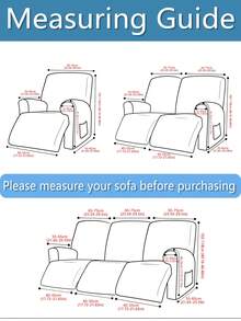 1 Stück mattierte PU-Split-Massage-Sofabezug, elastischer Vollschutz-Sofaschoner, geeignet für Hotel, Kalligraphie-Massage-Sofa, Hellgrau, Dunkelbraun, Schulanfang, Schulbedarf, Wohnheim-Dekoration, College-Dekoration - Verschiedenfarbig - Übersicht 2