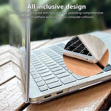 筆記本電腦保護殼，相容於 Macbook Pro 14 2026 M5 M4 Air 13.6 M3 M2 Touch ID，適用於 Macbook Air 13 M1，Capa Crystal Neo A18 Pro - 彩色 - 查看 6