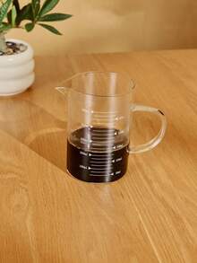 1pc High Borosilicate Glass Coffee Cup Measuring Cup Glass With Handle Graduated Cup Coffee Milk Juice Measuring Cup Transparent Glass Back To School - View 4