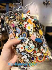 1pc/10pcs Pearl Brooch Badge Pin Accessory, Suitable For Birthday, Graduation Ceremony, Home Decor, Halloween Decor, Autumn Decor, Backpack Accessory, Best Birthday And Graduation Gift - Multicolor - View 8