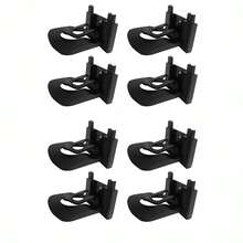 2/4/8pcs Baseball Cap Storage Hooks, Connectable Hat Rack, Practical Hat Storage Organizer, Strong Adhesive Wall-Mounted Design, No Drilling Installation, Suitable For Closet/Cabinet Door/Wall, Baseball Cap Storage & Display Rack - Multicolor - View 15