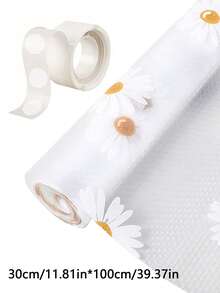 Daisy 防滑防潮隔熱墊,11.81" X 39.37" 廚房防油保護墊,可客製尺寸,附果凍膠防止移位,防污防水防滑墊,抽屜墊、層架墊,適用於櫥櫃、砧板、冰箱、抽屜和鞋架,清潔方便,清新美觀 - A - 查看 15
