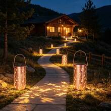 Outdoor Solar Garden Decorative Lantern, Hollow Dragonfly Pattern Table Lamp, Romantic Dragonfly Projection Light, Suitable For Yard Lawn Path Outdoor Table Balcony Decoration Atmosphere Light - Dragonfly Lantern - View 5