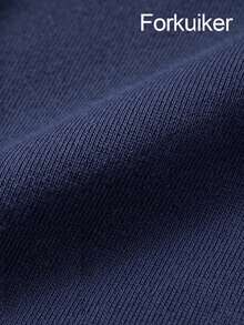 Celana Jogging Pria Mabuty Warna Navy dengan Potongan Lebar, Tali Serut, Jahitan Panel Longgar, dan Kantong Samping Dalam untuk Angkat Beban, Latihan di Gym & Olahraga. - Navy Blue - View 5