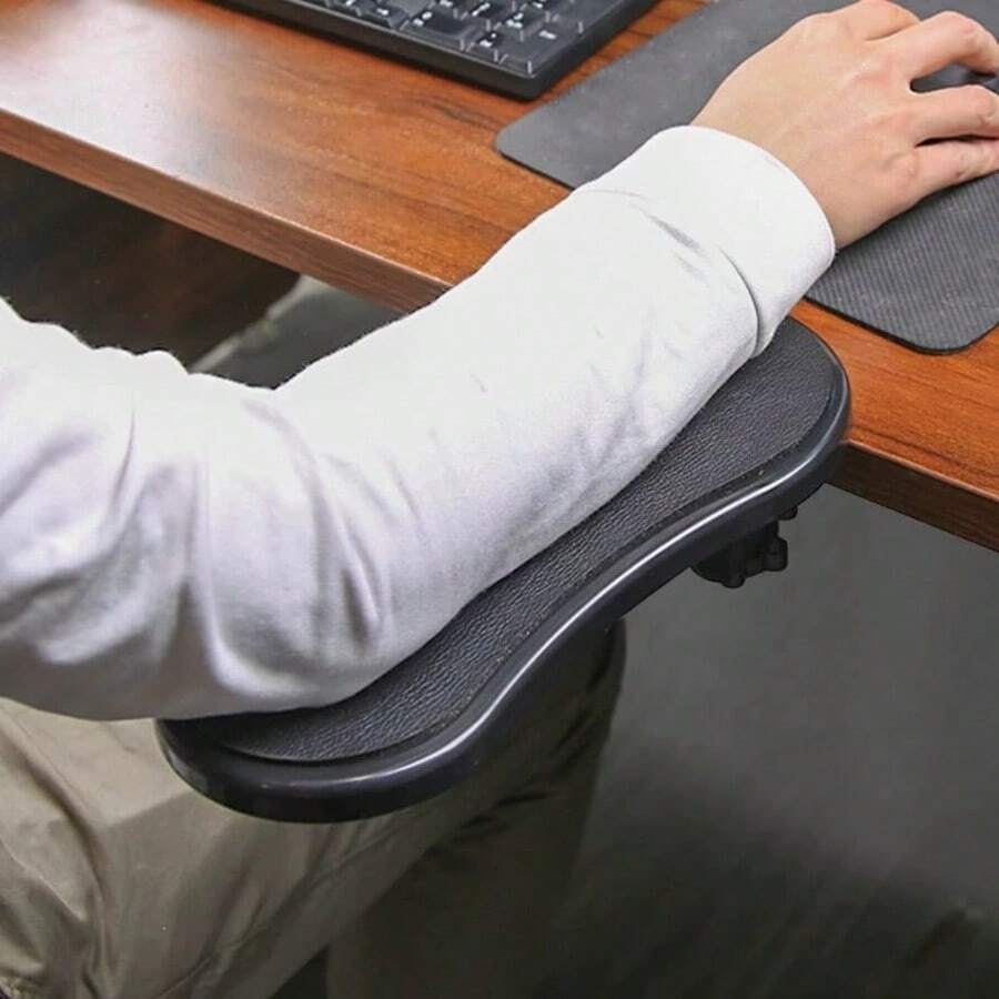 1pc Ergonomic Desk Armrest Extension, Computer Arm Support Bracket - Comfortable Elbow Support For Gaming & Office, Suitable For Keyboard & Mouse Setup