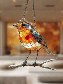 1pc 8" X 8" 2D Acrylic Decorative Hanging Plaque Sun Catcher, Outdoor Garden Supplies, Yard Garden Decor, Suitable For Room, Bedroom, Kitchen, Home, Wall, Wedding, Farmhouse, Garden, Halloween, Autumn, Christmas, Country Style Decoration - Multicolor - View 7