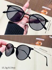 3 Pairs Unisex Black Oversized Y2K Style Fashion Glasses, Beach Driving Accessory Streetwear Style, Suitable For Matching With Sweaters, Jackets, Hoodies, Outdoor Activities And Travel - Multicolor - View 2