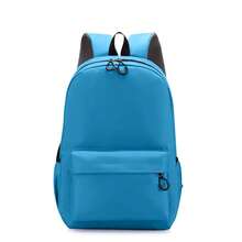 Dam 40cm Backpack In Durable Polyester 210D. Waterproof Resistant To Rain, Padded Straps. - Blue - View 1