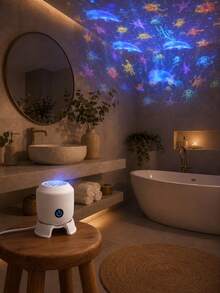 Type-C USB Snowflake Or Ocean Animal Lamp, Rainbow Dynamic Light For Holiday Rooms - Multi-color light - View 3
