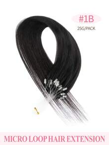 Micro Loop Real Human Hair Extensions, 18 Inch #2 Darkest Brown Silky Straight Hair For Women, 25g 25 Strands Ideal For Daily, Party & Wedding To Boost Volume & Length - Multicolor - View 21