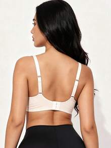 4 piezas de sujetadores con soporte elástico y cobertura total, sin costuras y sexy para mujeres - Multicolor - Ver 5