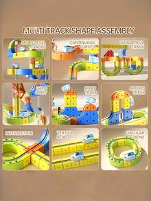 Electric Train Set For Kids,Boys Toys,Montessori Toys,Kids Toys,Train Toys,Toys,Games,Train Track,Marble Run,Toys,Christmas,Car Track,Montessori Toys - Multicolor - View 9