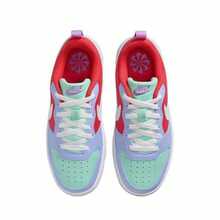 NikeCourt Borough Leather Comfortable Versatile GS Non-Slip Durable Low-Top Sneakers Purple-Red Unisex - Purple - View 6