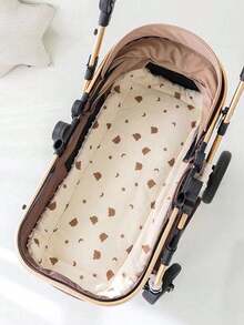 1pc Baby Seat Cushion, Animal Cartoon Print, Double-Sided Use, One Side Bean Velvet Polyester Fiber Material, Soft And Breathable, Can Be Used As A Pillow, Universal For Multiple Car Models - Multicolor - View 13