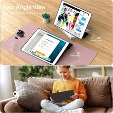 三折立式保護套，適用於 iPad 10 代保護套，A16 保護殼，霧面 TPU 軟殼防震/防摔/簡約/休閒/熱銷折疊平板保護套，適用於 iPad Air 11 保護殼，Pad 2 11 吋保護套，兼容 Honor Pad X8A 11'' /Matepad SE 11"，Matepad 保護殼，兼容 Idea Tab 11 - 經典黑 - 查看 8