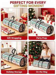 Gift Packaging Storage Bag, Portable Tubular Container, Graduation Gift, Birthday Gift, Christmas & Halloween Gift Decoration And Storage Bag - Multicolor - View 3