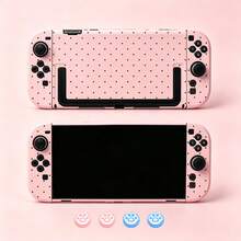 Pink Polka Dot Protective Case For Switch 2, Hard Shell Protective Case - View 3