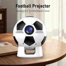 Projetor Led Smart Bola Futebol Android 13 Wifi 6g 1280x720p - Multicolorido - Visão 5
