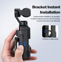 Magnetic Mount Compatible With OSMO Pocket 4/4P | With 1/4" Cold Shoe Mount, Metal Ring Multi-Function Expansion Frame, Suitable For Vlog, Fitness, Travel And Metal Surface Pocket4 Handle Grip Accessory - View 13