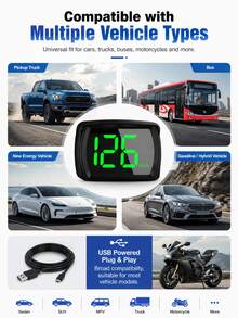 XF.Meraki Car HUD Head-Up Display, Large Digital Speed Display, Real-Time Speed Monitoring, For Cars And Motorcycles - HUD Head-up Display - View 8