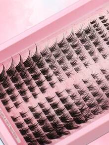 Himirell 160 Pcs Faux Mink Individual Cluster Eyelashes Set With 2 Style Mix & Matching Bottom Lashes, C Curl 8-16mm Natural Wispy Fluffy Volume, Ultra Soft Lightweight Reusable DIY Segment Lashes Kit, Easy Application For Beginners, Perfect For Daily Wear - C - View 5