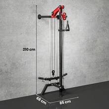 Sportnow Support de musculation gratuit pour musculation - Rouge - Voir 3