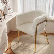 Leisure Chair, Single, Dressing Chair, Living Room And Bedroom - White - View 2